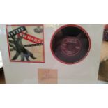 POP MUSIC, signed album page by Little Richard, overmounted 45rpm record & sleeve for Rip It Up