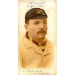 WILLS, Cricketers 1901, vignette (2), corner clipped (1), a.m.r. etc., FR, 10