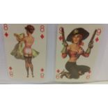 GLAMOUR, modern complete sets, inc. US playing cards (TVK backs), Gil Elvgren 1 & 2; Hollywood Pin-