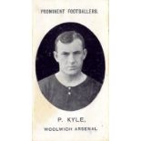 TADDY, Prominent Footballers, Freeman, Kyle & Mordue (all Woolwich Arsenal), Grapnel backs, no