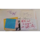 AUTOGRAPHS, signed white cards etc., inc. politics, TV & other entertainemt; Nick Bateman, Adam