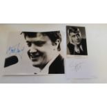 POP MUSIC, signed album pages etc., inc. Johnny Kidd (fan club card), Georgie Fame, Manfred Mann,