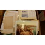 EPHEMERA, selection, inc. photos, programmes, tourist booklets, documents, headed notepaper,