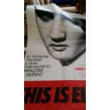 POP MUSIC, Elvis Pressley poster, This is Elvis, 35 x 55, folded, G