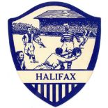 CITY BAKERIES, shield-shaped football, Halifax, action scene, 1940s Edinburgh issue (similar to