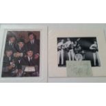 POP MUSIC, signed photos, album pages, sheet music etc., inc. Del Shannon, Dave Clark, Swinging Blue