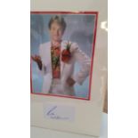 CINEMA, signed album page by Robin Williams, overmounted beneath colour photo, half-length in
