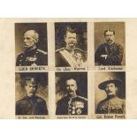 KAYE & Monnington, Boer War Leaders, six RP h/s images to one card, inc. Baden-Powell103 x 75mm, VG