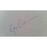 POP MUSIC, signed album page by Roy Orbison, 6 x 4, VG