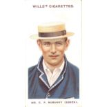 WILLS, Cricketers (1908), complete, small 's', with variations for Nos. 2, 5 & 25, G to VG, 53