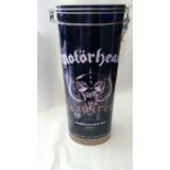 POP MUSIC, commemorative beer in metal tin, Motorhead, by Robertsons Brewery of Stockport, with