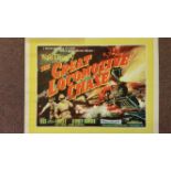 CINEMA, poster for Disneys The Great Locomotive Chase, 28 x 22, some slight tears to top edge,