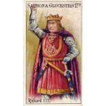 SALMON & GLUCKSTEIN, Shakespearean Series, Nos. 1 Richard III (corner crease) & 17 Shylock, G, 2