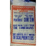 CINEMA, poster, March Hippodrome, Sun 22nd Sep n.y., multiple listing inc. The Comedians (Richard