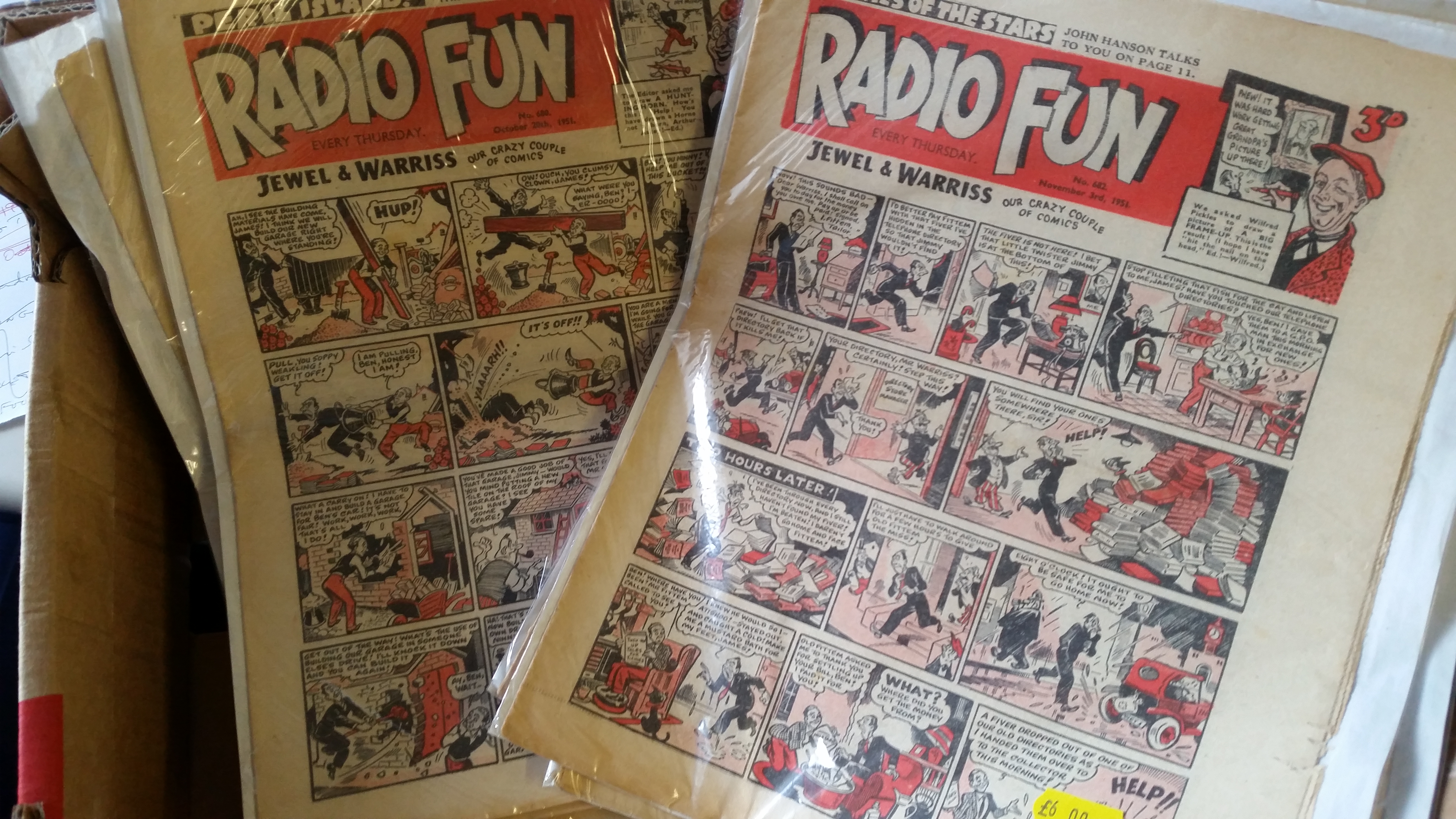 COMICS, Radiio Fun, 1951-1952, G to VG, 50*