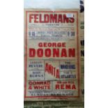 THEATRE, poster, George Doonan etc., Feldmans Theatre (printed in Blackpool), Monday 29th March,
