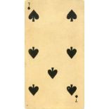 KINNEY, Transparent Playing Cards, queen & seven of spades, G, 2