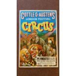 CIRCUS, colour poster, Cottle & Austens London Festival Circus, 23rd-28th July 1973, at Plymouth, 20