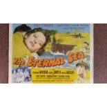 CINEMA, poster, The Eternal Sea, with Sterling Hayden & Alexis Smith, 28 x 22, G