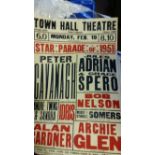 THEATRE, poster, Pontypridd Town Hall Theatre, Star Parade of 1951, 20 x 30, small tears to edges,