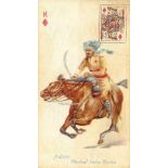 OGDENS, Beauties & Military (p/c inset), king of diamonds (Central India Horse), G