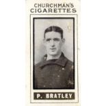 CHURCHMANS, Footballers (1914), brown, No. 44 Bratley (Barnsley), G