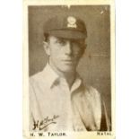 U.T.C., Cricketers & Their Autographs, Taylor (Natal), p/b, slight corner knocks, VG