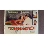 CINEMA, poster, Tamango, with Dorothy Dandridge & Curt Jurgens, 28 x 22, tears to edges, FR