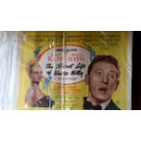 CINEMA, poster, The Secret Life of Walter Mitty, with Danny Kaye & Virginia Mayo, 28 x 22, a few