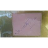 ENTERTAINMENT, signed album page by Wendy Hiller, overmounted beneath photo, h/s11 x 17.5 overall,