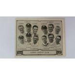 BARRATT, Cricket Team Folders (1933), No. 2 Sussex, EX