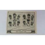 BARRATT, Cricket Team Folders (1933), No. 3 Kent, EX