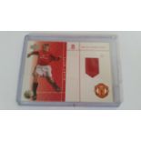 UPPER DECK, football, Match-Worn Shirt fabric card, Nicky Butt (Manchester United), EX