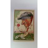 SWEETACRE, Cricketers (1938), No. 1 Bradman (Australia), caricatures, slight crease, about G