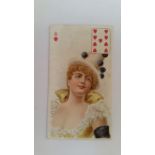 OGDENS, Beauties & Military (p/c inset), nine of hearts, EX