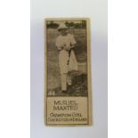 WILLARD, Sportsmen, No. 44 Muriel Maxted (Champion Girl Cricketer of England), Canadian chocolate