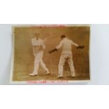 CRICKET, press photos, Australia in England, 1921, showing MacDonald walking across pitch &