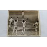 CRICKET, press photo, Australia in South Africa, 1966/7, showing Martin c Lindsay b Goddard, press