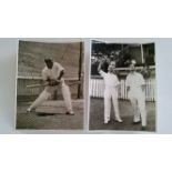 CRICKET, press photos, Australia v England, 1936/7, showing Bradman batting in nets (SA v NSW),