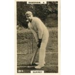 PHILLIPS, Famous Cricketers, brown backs, G to VG, 40*