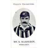 TADDY, County Cricketers, MacGregor (Middlesex), Imperial back, slight scuff to back, VG