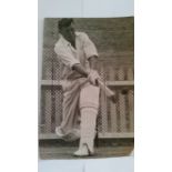 CRICKET, press photos, Australians, mid-1950s, showing Benaud, batting in nets, getting treatment (