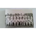 CRICKET, press photos, Australia in England, 1956, showing teams photos of both & Grace Gates at