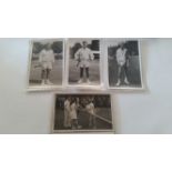 TENNIS, photos, mainly full-length poses with racquets, inc. Emerson, Stolle, Ralston, Mulligan,