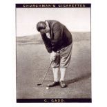 CHURCHMANS, Famous Golfers 2nd, No. 4 Gadd, large, VG