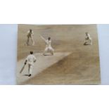 CRICKET, press photos, Australia v West Indies, 1960/1, showing Burge batting, Harvey batting &