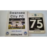 FOOTBALL, Swansea City, softback editions, The Swans 75 Years 1912-1987 by Bryn Matthews, Swansea