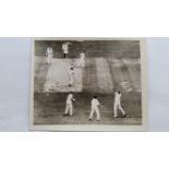 CRICKET, press photos, Australia in England, 1964, showing Booth batting, Cowdrey missing catch from