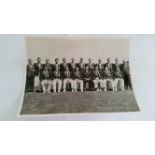 CRICKET, press photos, Australia v England, 1954/5, team photos of England (in white) & Australia (