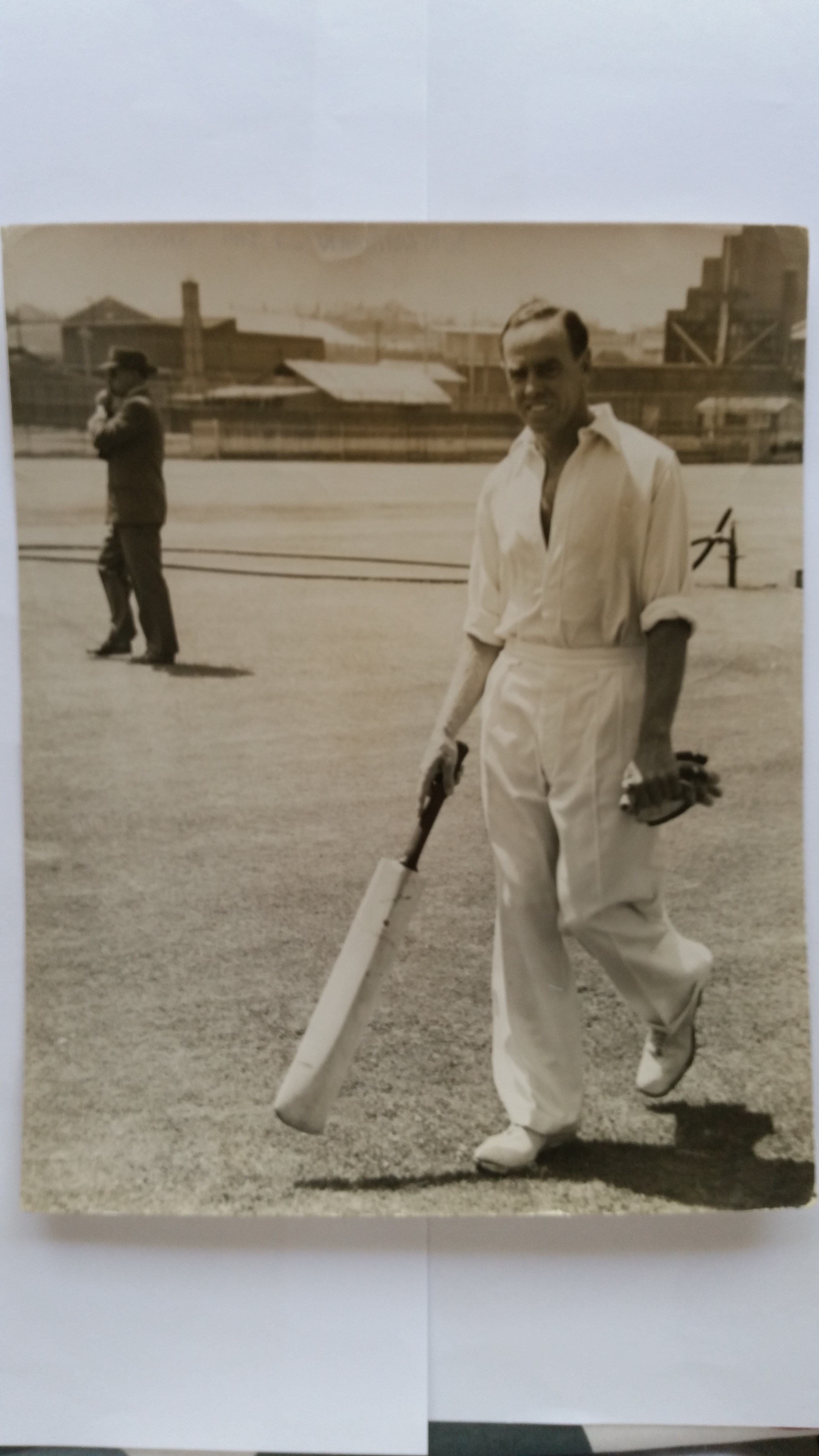 CRICKET, press photos, Australia in England, 1956, showing Harvey batting (2), Harvey & Rutherford - Image 7 of 8
